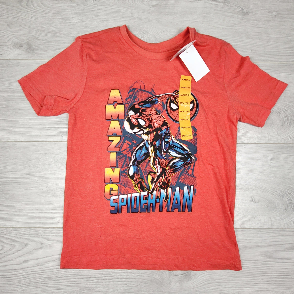 RABR2 - NEW - Marvel Spider-man t-shirt. Size 7/8
