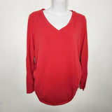 RELL1 - Old Navy red fitted long sleeved maternity top. Size large