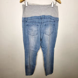 RELL1 - Thyme Maternity distressed maternity jeans. Size large