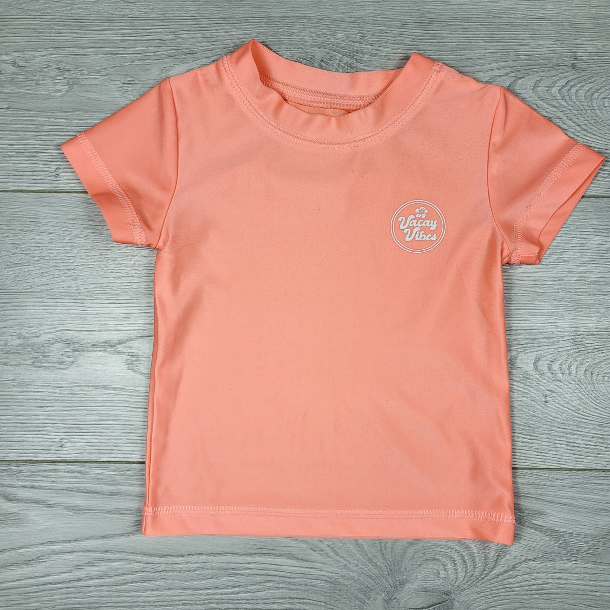 KCHV1 - George coral rash guard. Size 2T