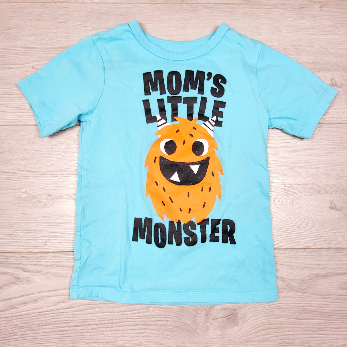 KCHV2 - Children's Place blue "Little Monster" t-shirt. Size 4T