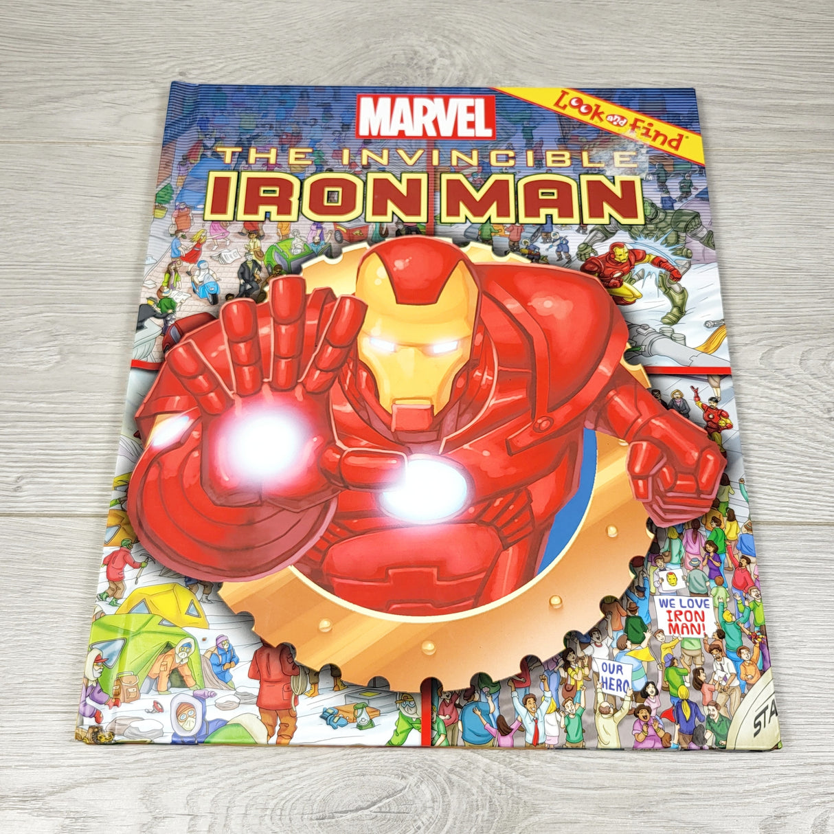 SRIS1 - The Invincible Ironman. Hardcover look and find book