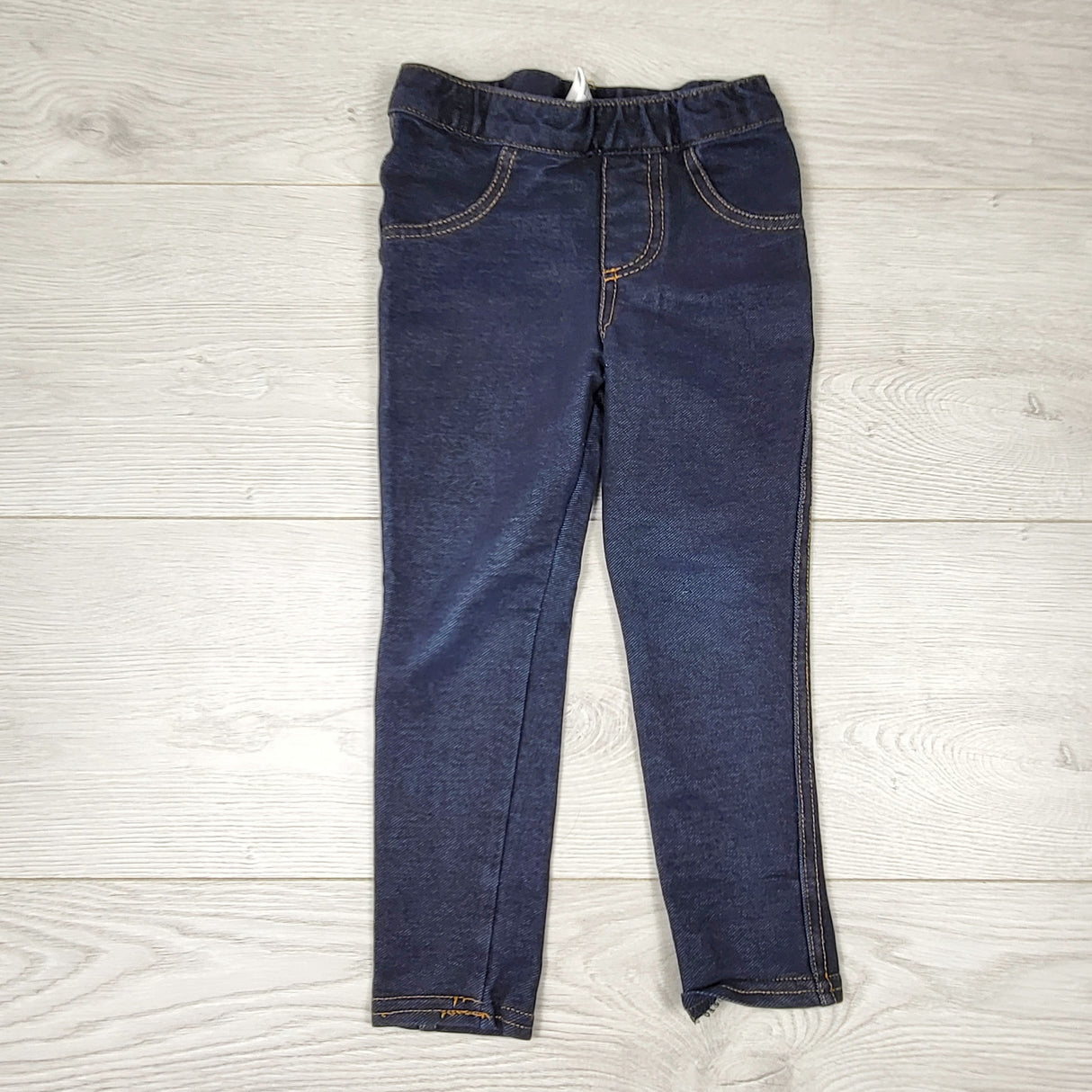 KCHV3 - Denim look cotton jeggings. Size 3T