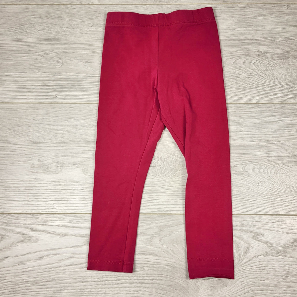 RBEN1 - Cranberry coloured leggings. Size 12-18 months
