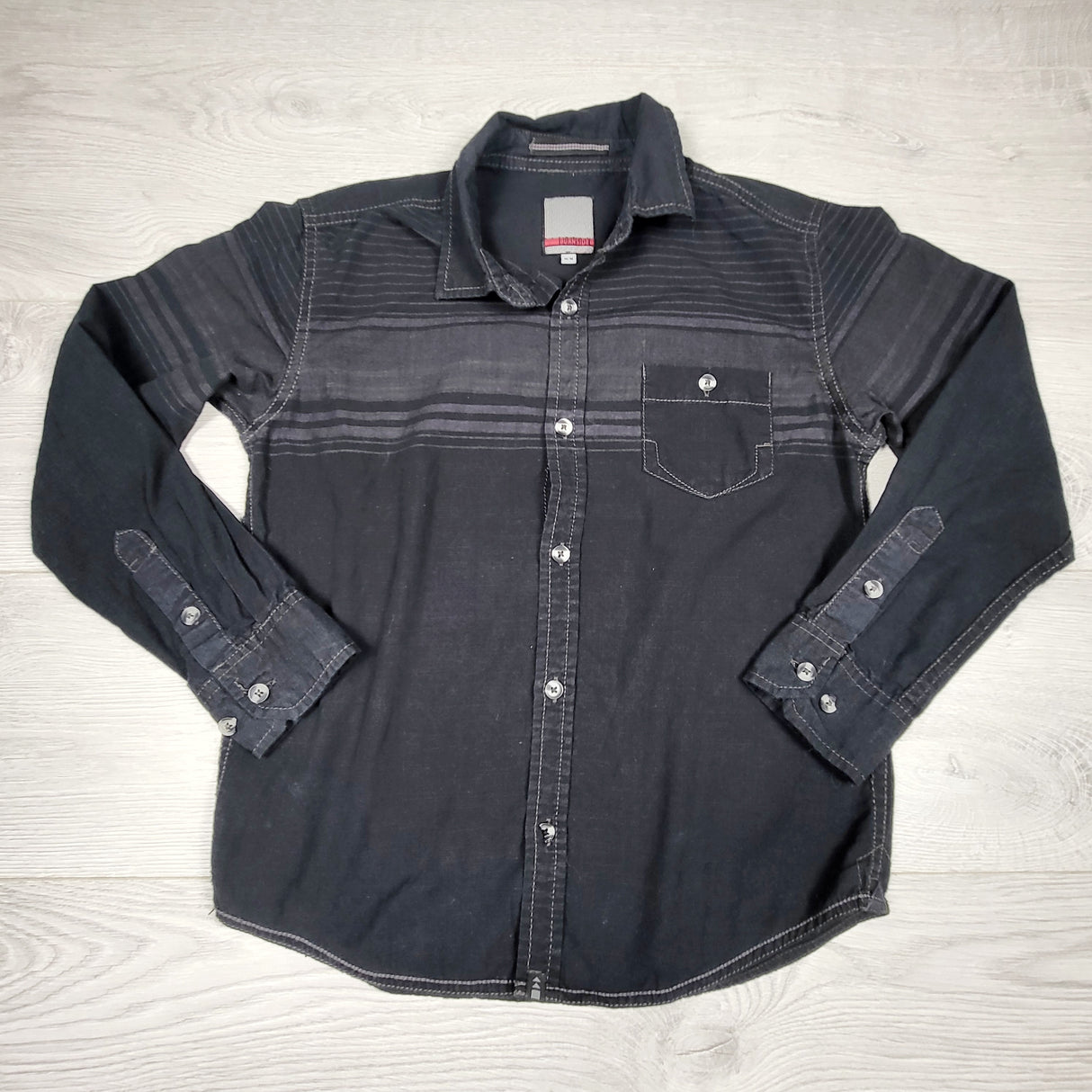 ANTE1 - Burnside black button down shirt. Size medium