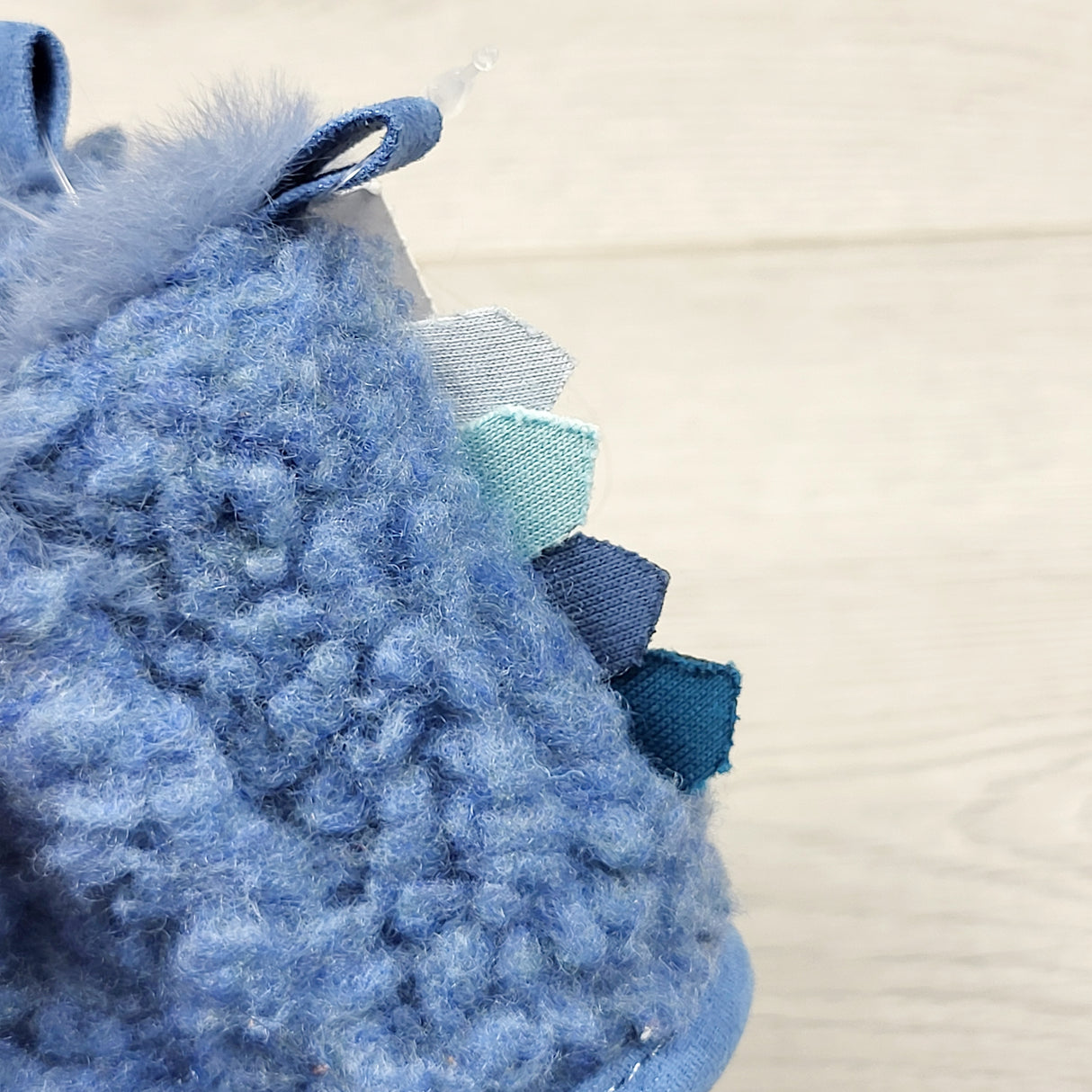 SAFW1 - NEW - Next blue faux shearling soft soled booties. Size 3-6 months