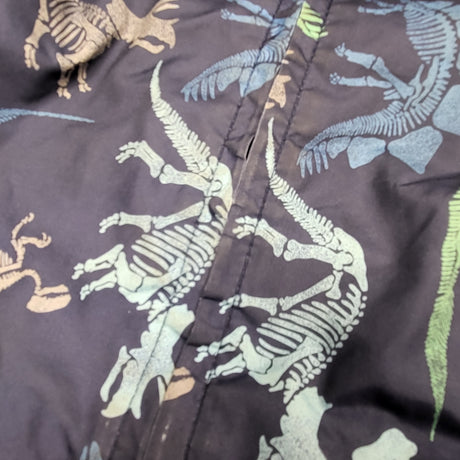 KAHA1 - Gap navy hooded windbreaker with dinosaurs. Size 2T