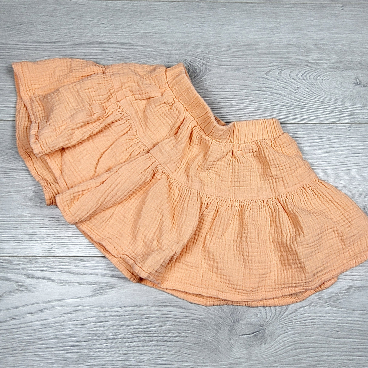 NGRY1 - Joe peach muslin cotton skirt. Size 2T