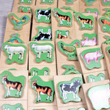 KSAL1 - Melissa and Doug Woode 3-D Farm Animals Dominoes Game