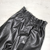 DMKY11 - Zara black faux leather pants. Size 3/4T