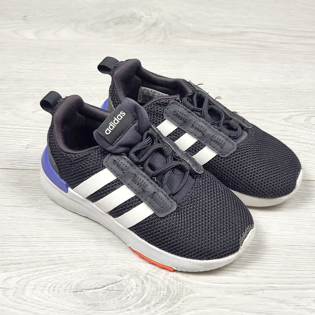 KAHA2 - Adidas black slip on shoes. Size 8