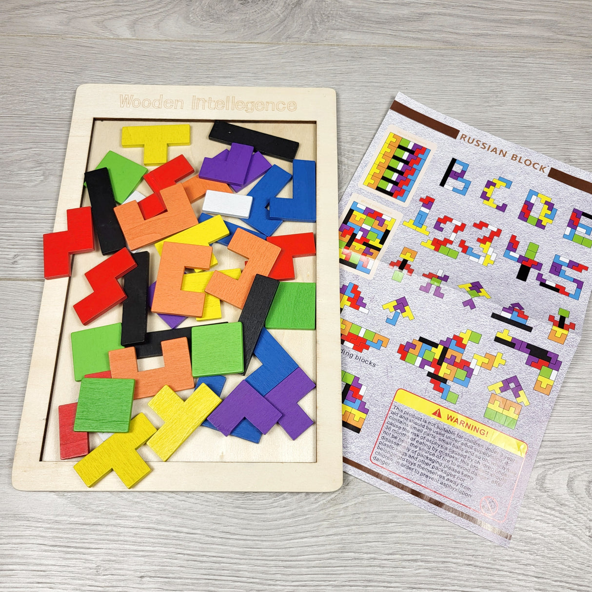 KSAL2 - Wooden Intelligence Blocks Tetris style puzzle