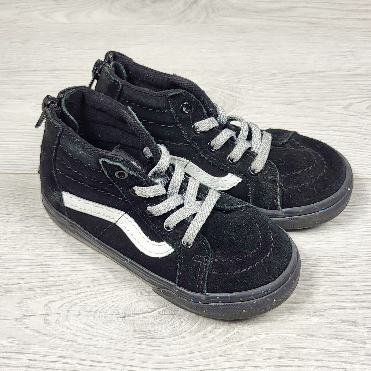DMKY2 - Vans black suede high top shoes. Size 9