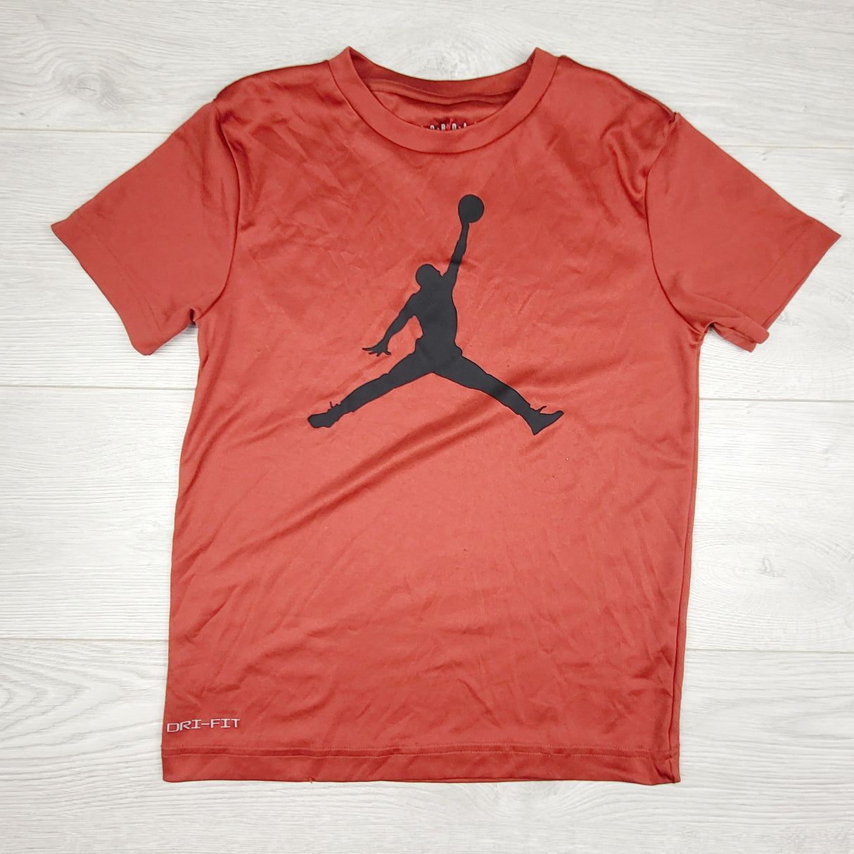 Nike red Air Jordan active t-shirt. Size small (8-10 Years)