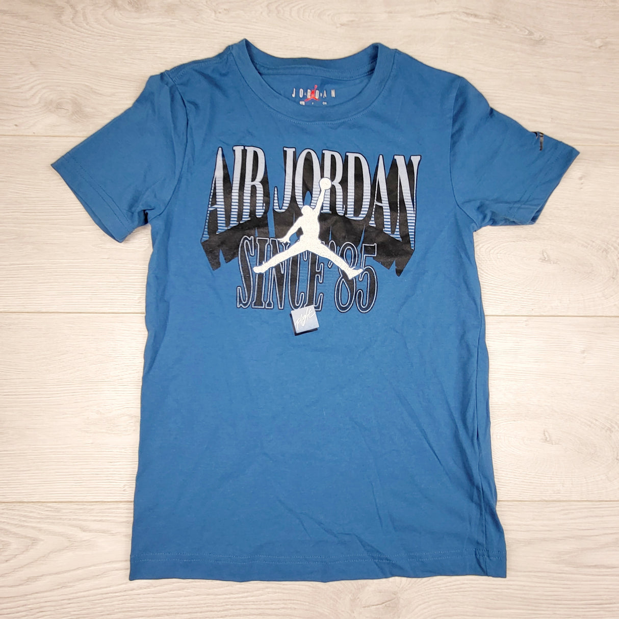 Nike Air Jordan blue Jumpman t-shirt. Size 8-10 Years