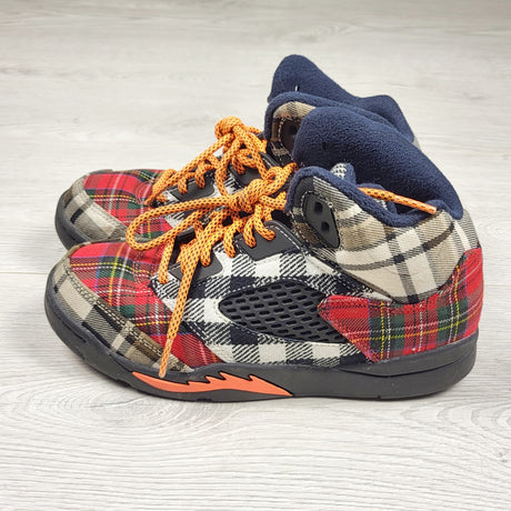 Nike Air Jordan 5 Retro "Plaid" sneakers. Youth size 3