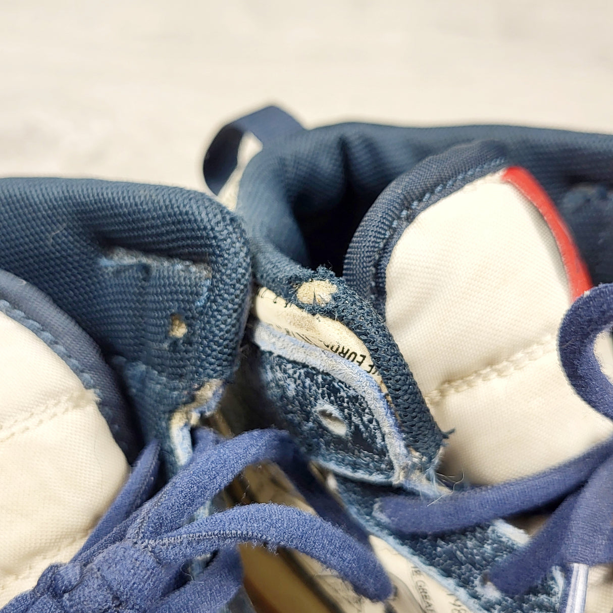 Nike Air Jordan blue and gold Take Flight hightop shoes. Youth size 2