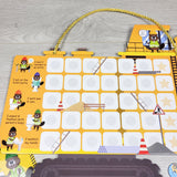 Construction themed potty training chart