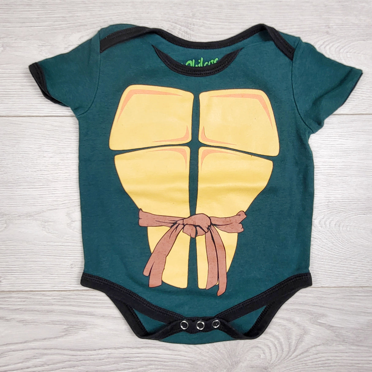 Philcos green Ninja turtle bodysuit. Size 18-24 months