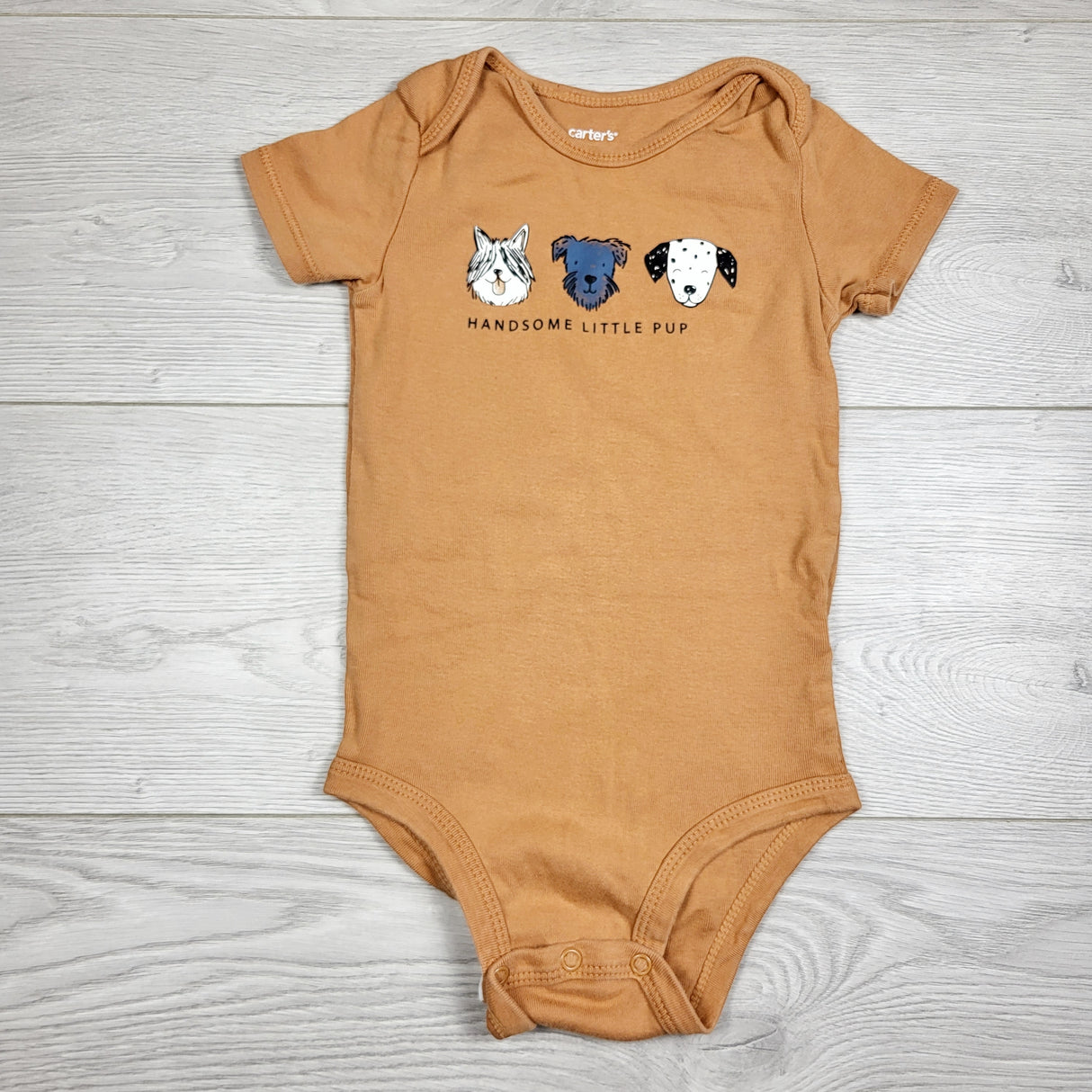 Carters pumpkin "Handsome Little Pup" bodysuit. Size 24 months