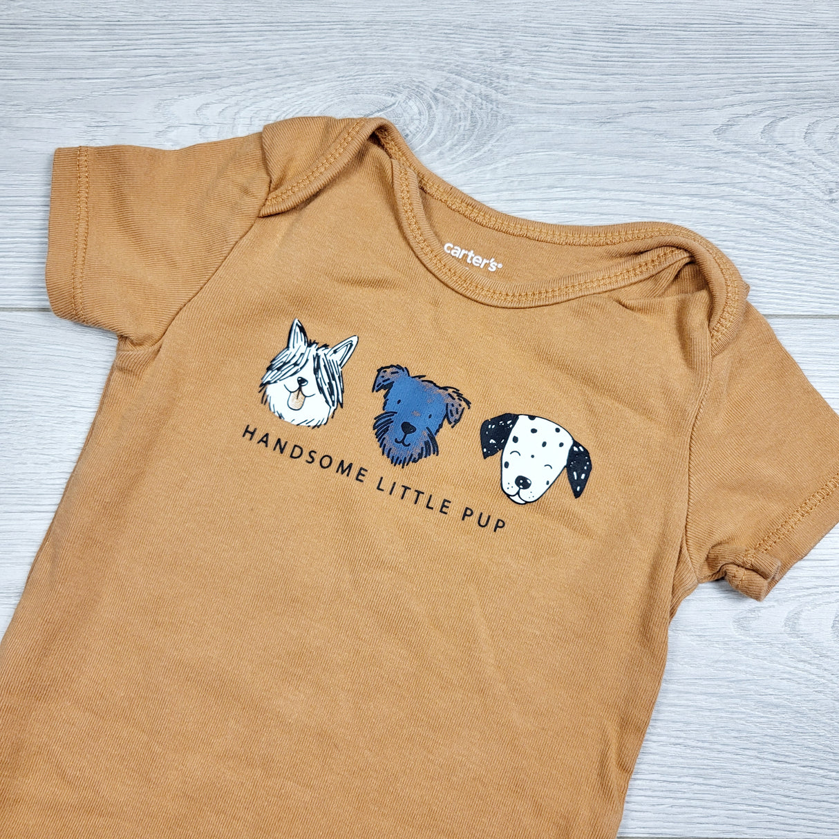 Carters pumpkin "Handsome Little Pup" bodysuit. Size 24 months