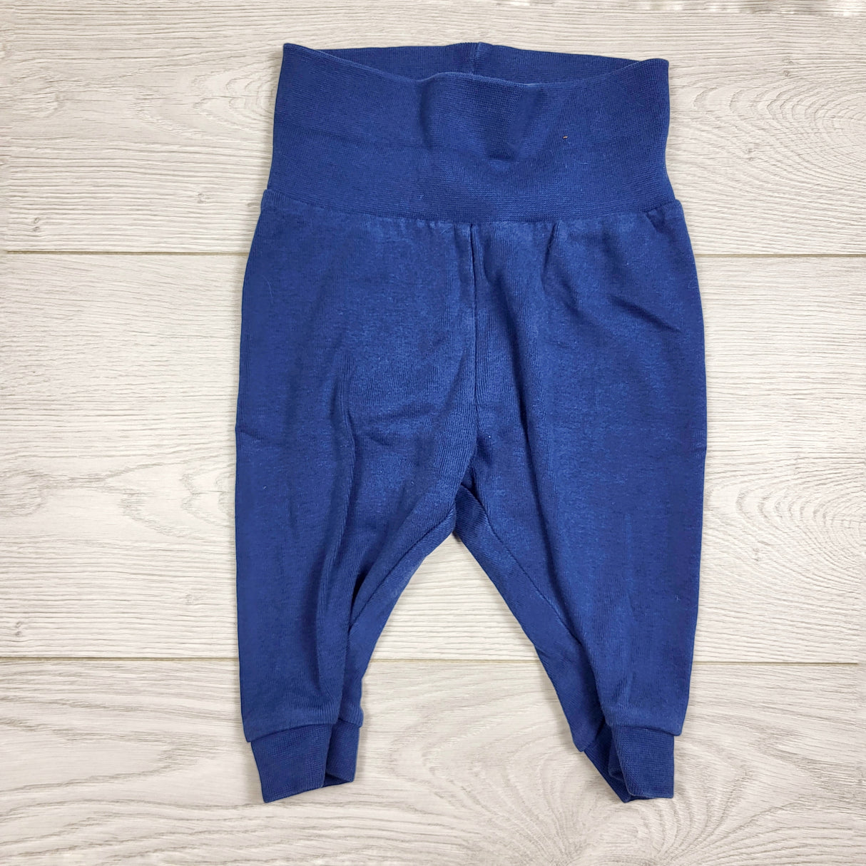 H and M navy pants with foldover waist. Size 2-4 months