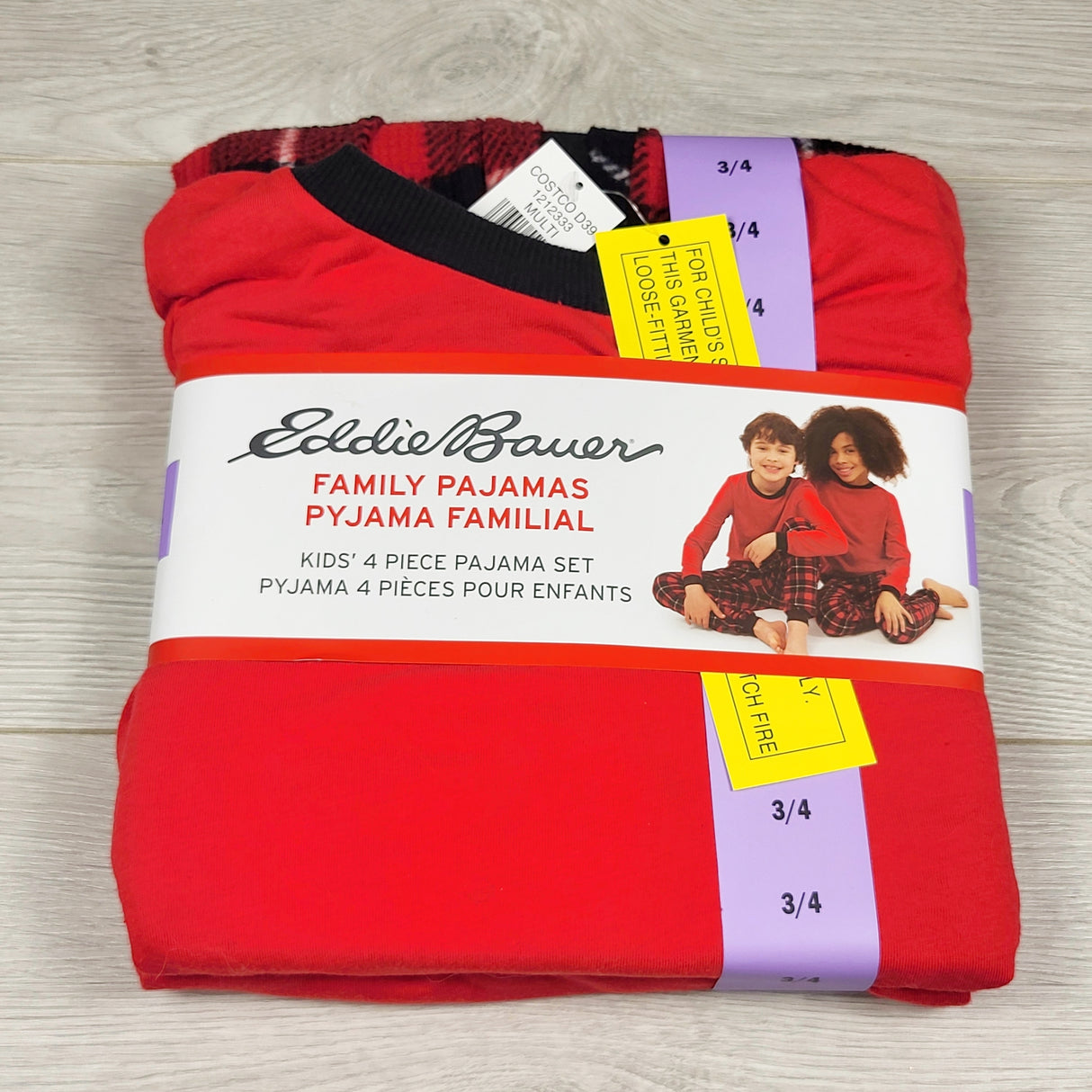 NEW - Eddie Bauer 4pc PJ set. Size 3/4T