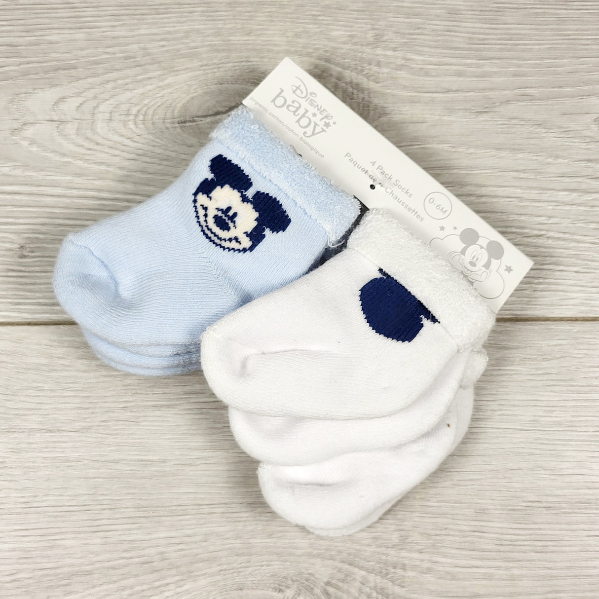 NEW - Disney Baby Mickey Mouse socks. Size 0-6 months
