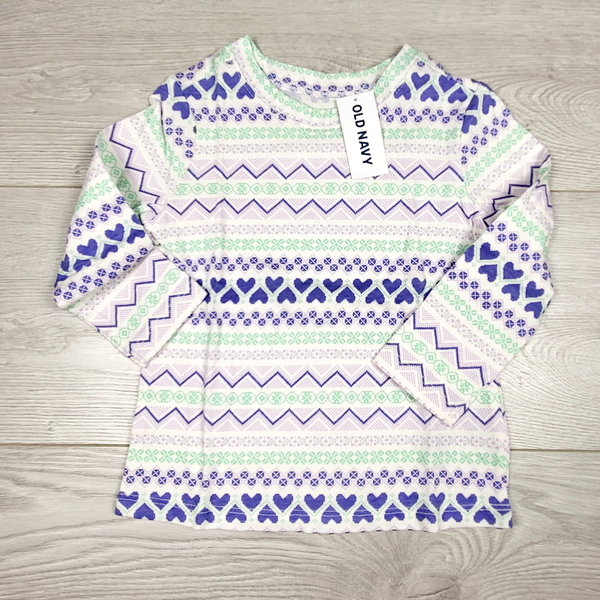 NEW - Old Navy white patterned top. Size 18-24 months