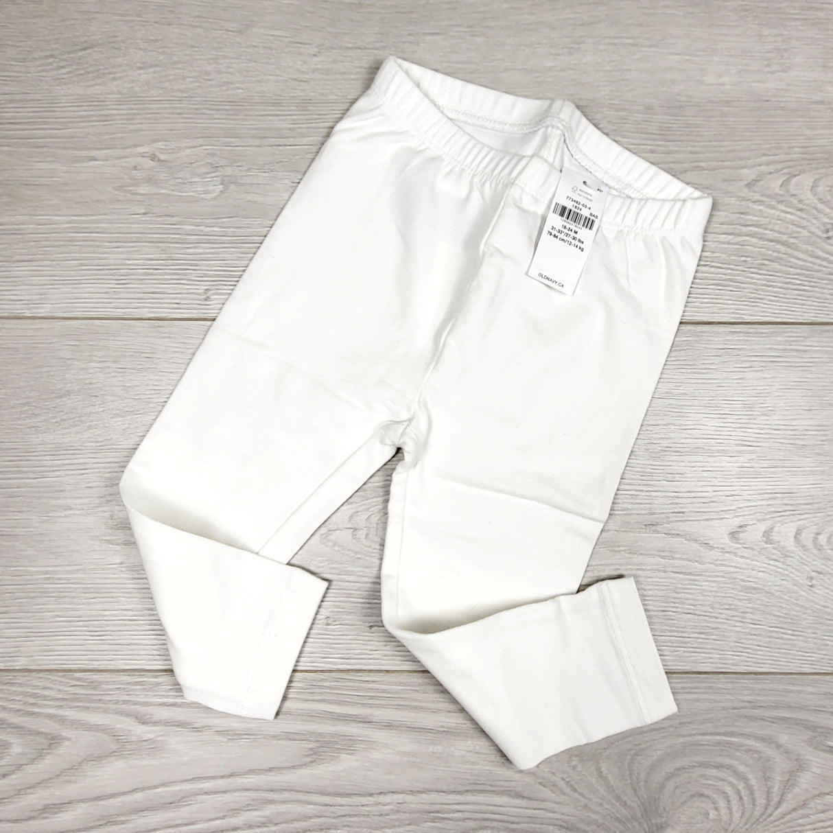 NEW - Old Navy white leggings. Size 18-24 months