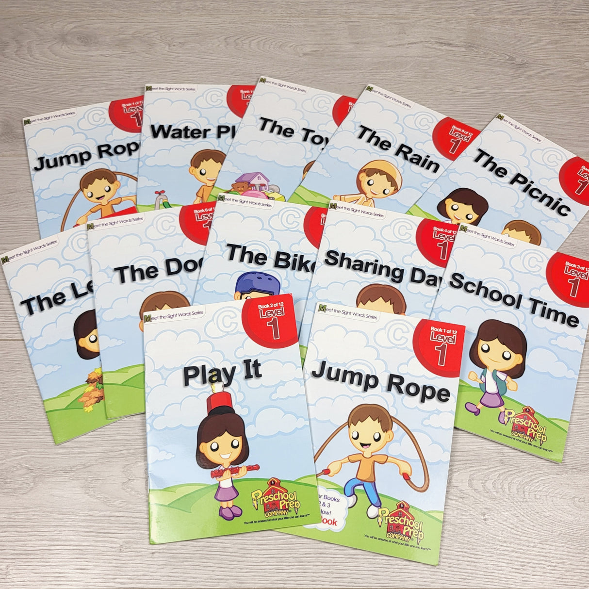Preschool Prep Company Sight Words book series. Soft cover