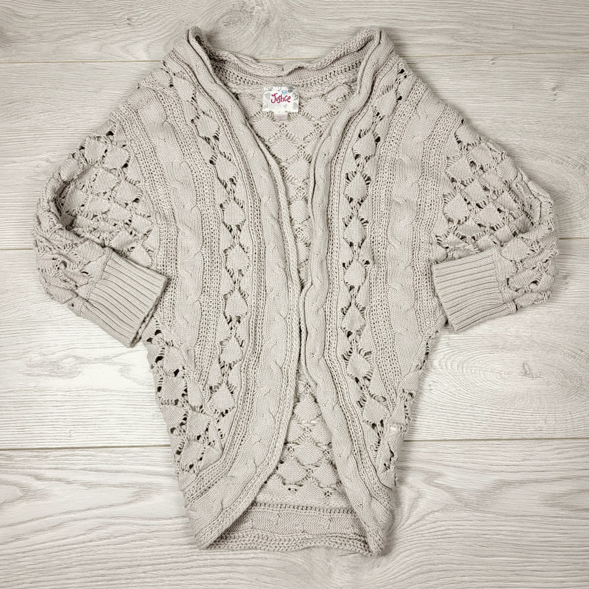 Justice cocoon style sweater. Size 8