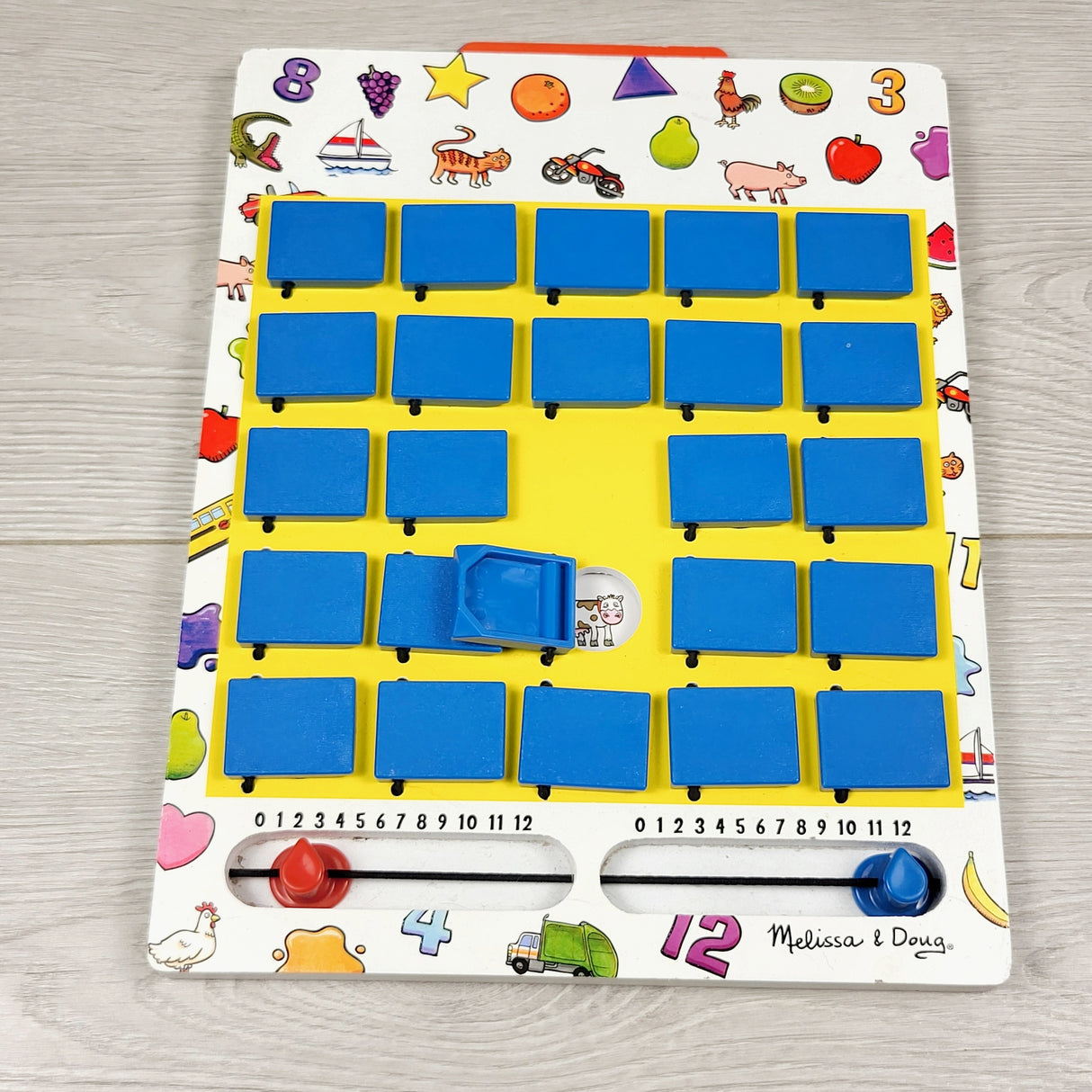 Melissa & Doug Flip-to-Win Memory Game wooden travel game