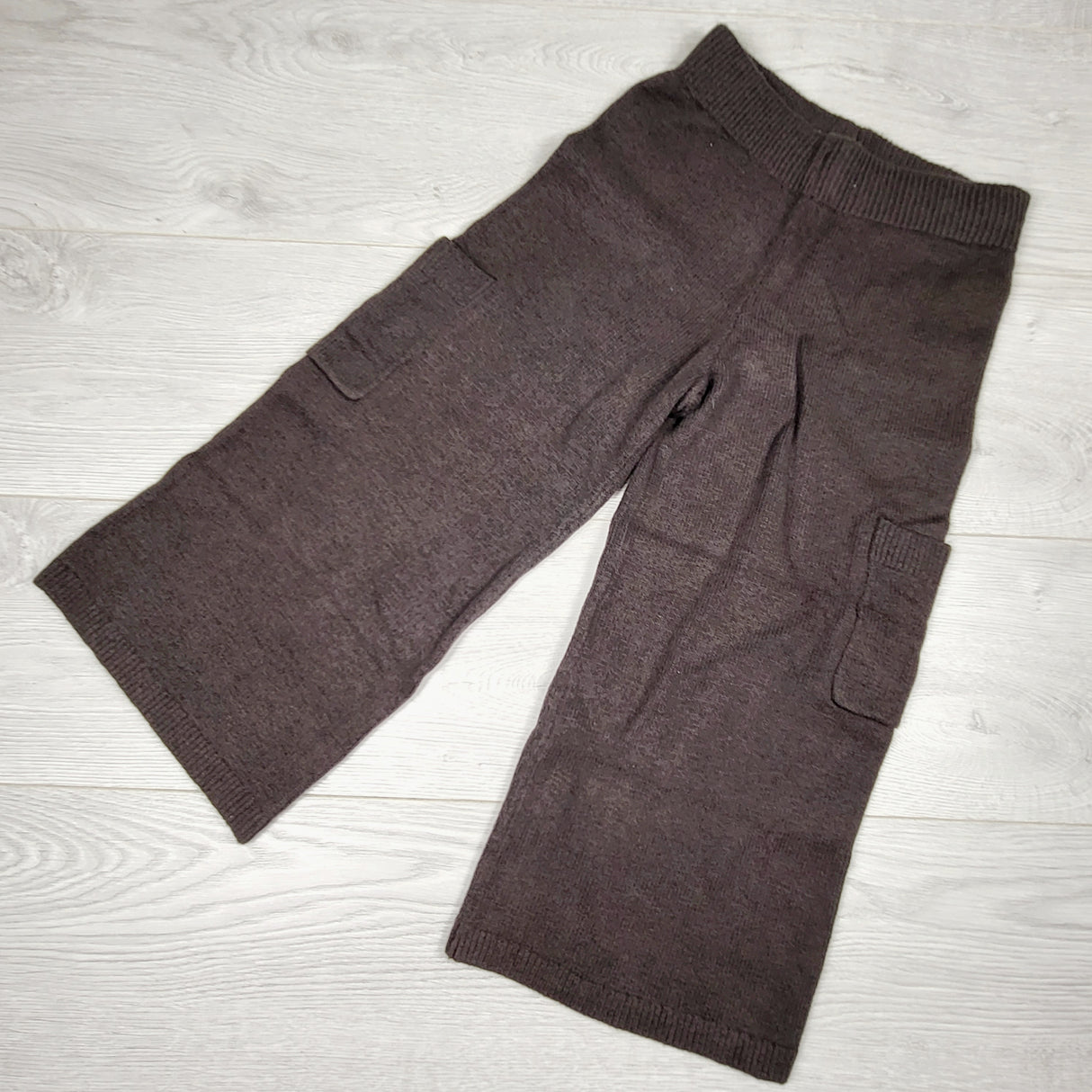 Gap brown knit wide leg sweater pants. Size 6/7