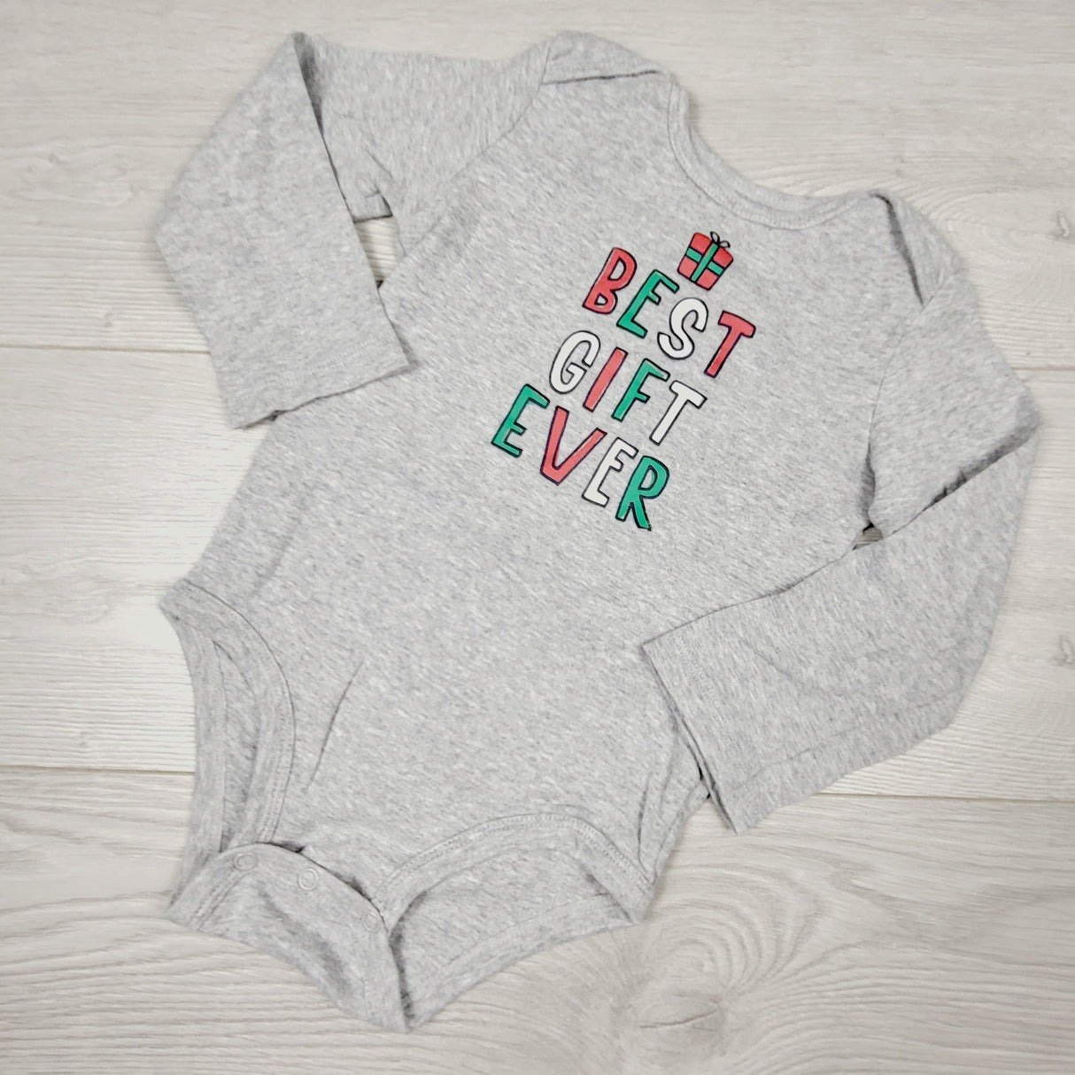 Carters grey "Best Gift Ever" bodysuit. Size 24 months