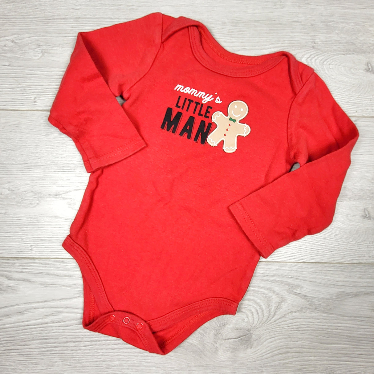 Little Treasures red "Mommy's Little Man" bodysuit. Size 24 months