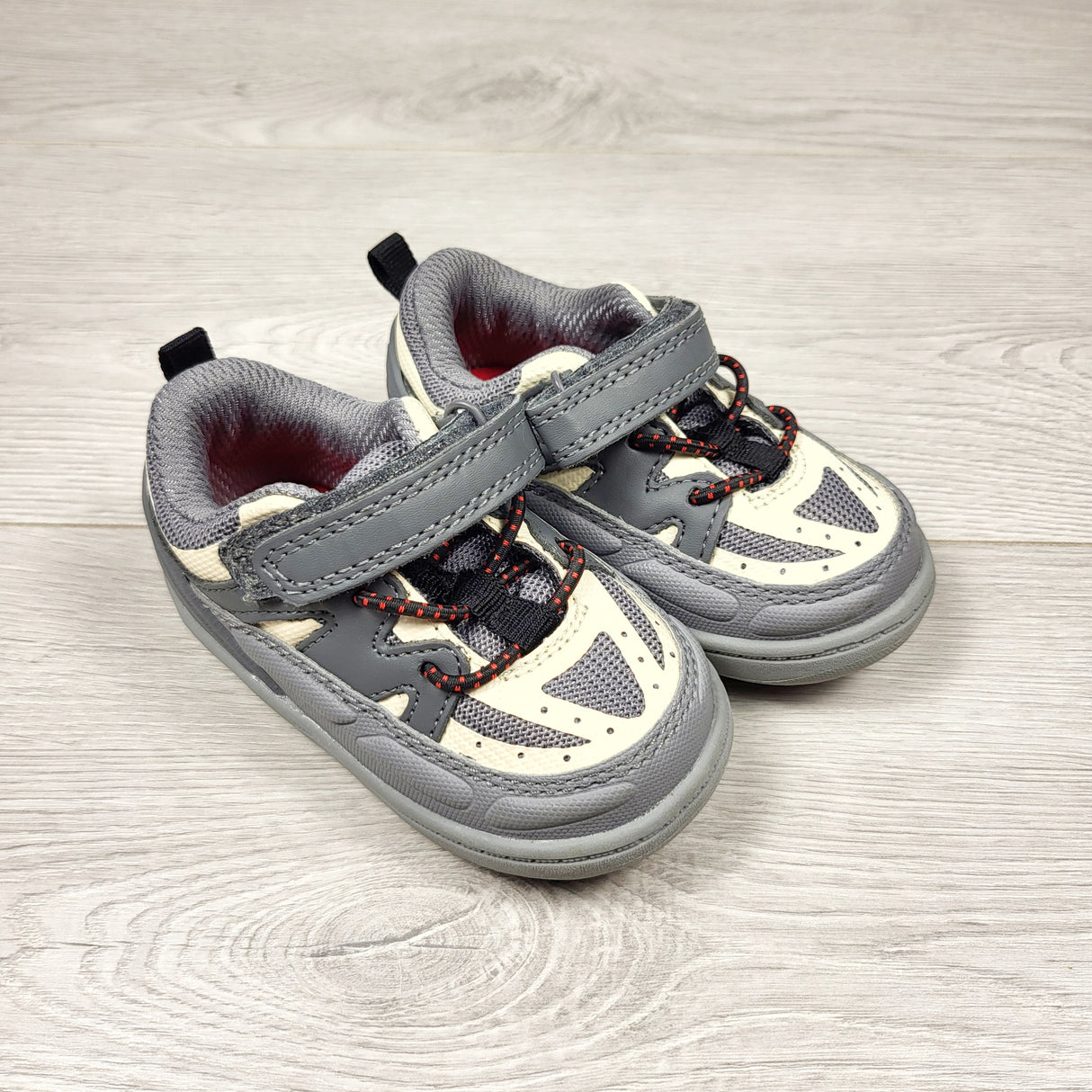 Joe white and grey running shoes. Size 5