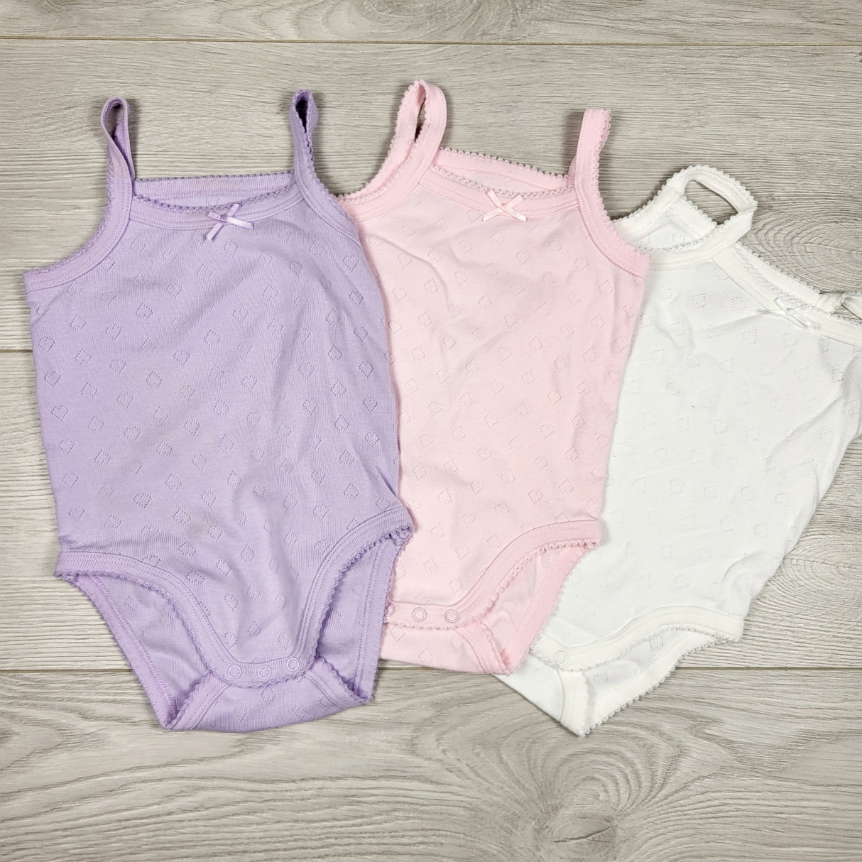 Just Kidding 3pc tank bodysuit set. Size 6 months