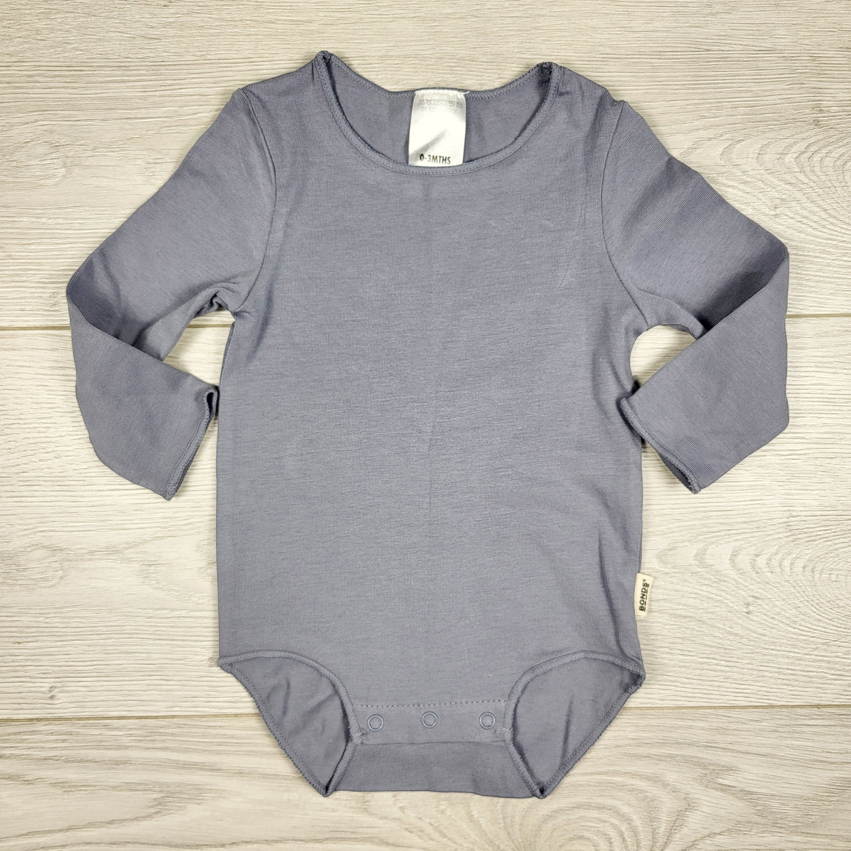 Bonds blue-grey bodysuit. Size 0-3 months