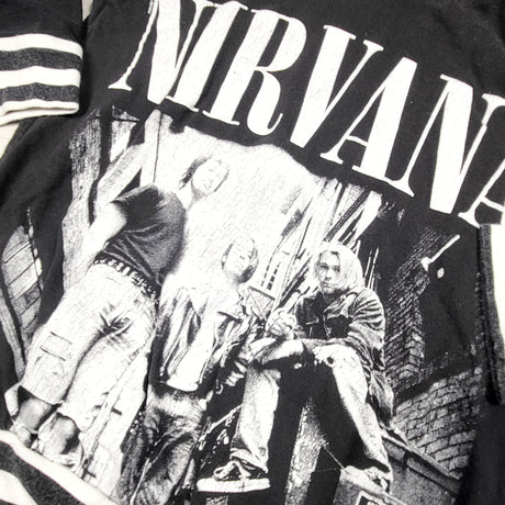 Handmade pullover Nirvana hoodie. Approx 2-4T