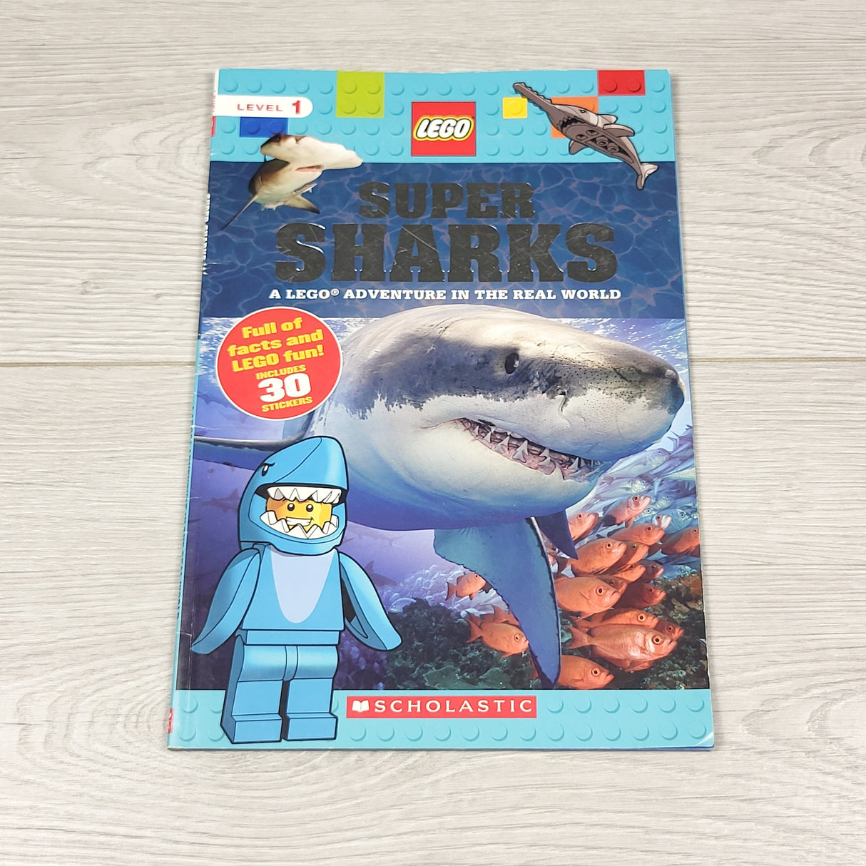 LEGO Super Sharks. Soft cover early reader book