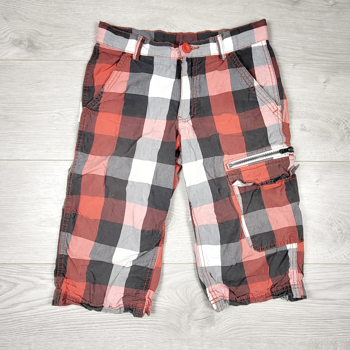 George red plaid long shorts. Size 10