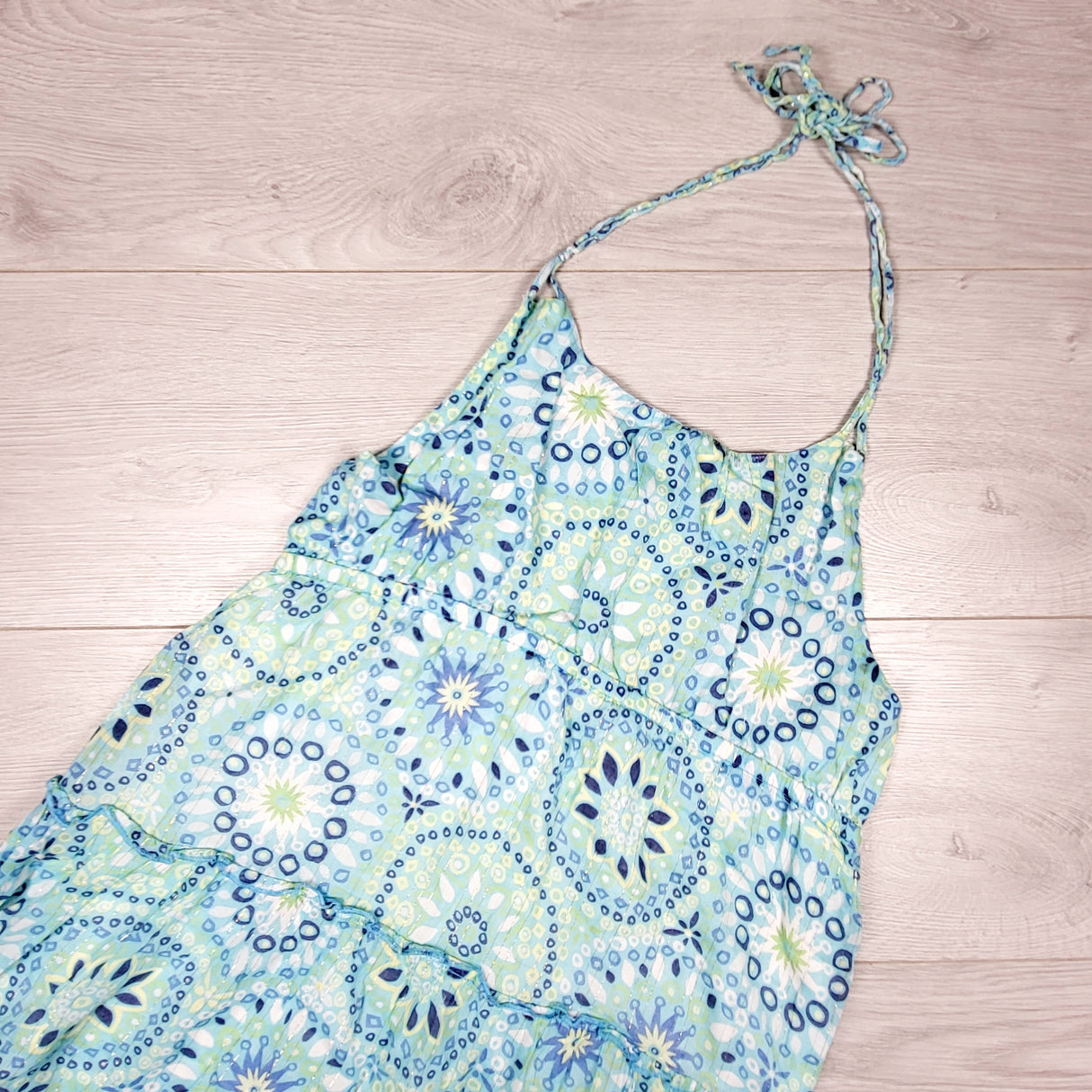 Old Navy blue patterned sleeveless dress. Size XL