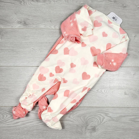NEW - Pekkle 2pc fleece sleeper set. Size 6 months