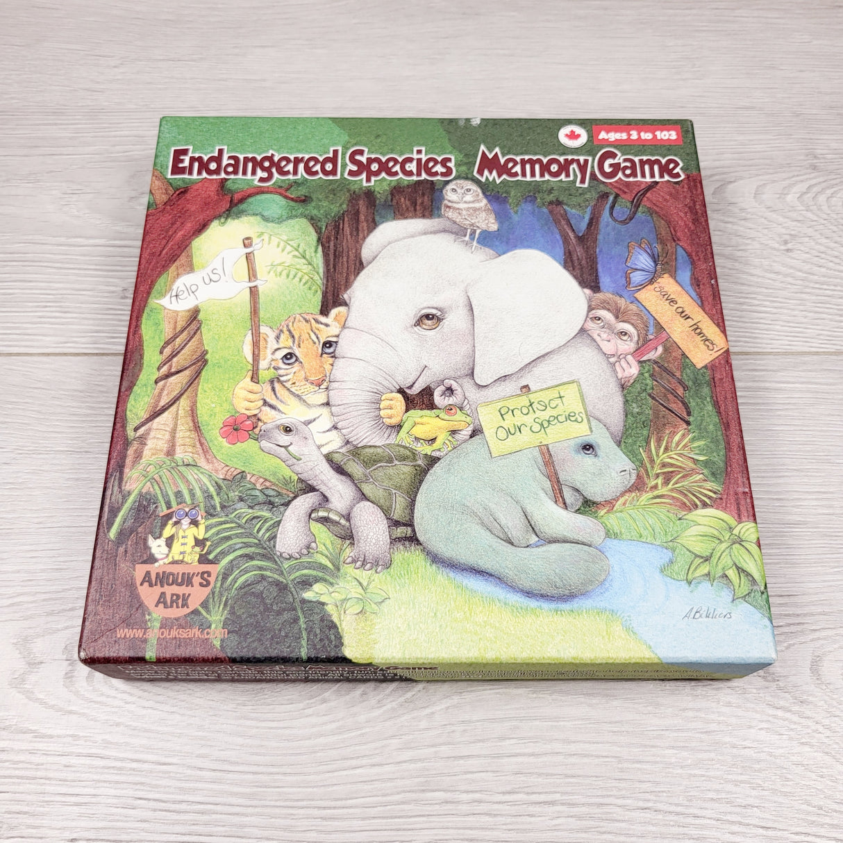 Anouk's Ark Endangered Pieces memory game