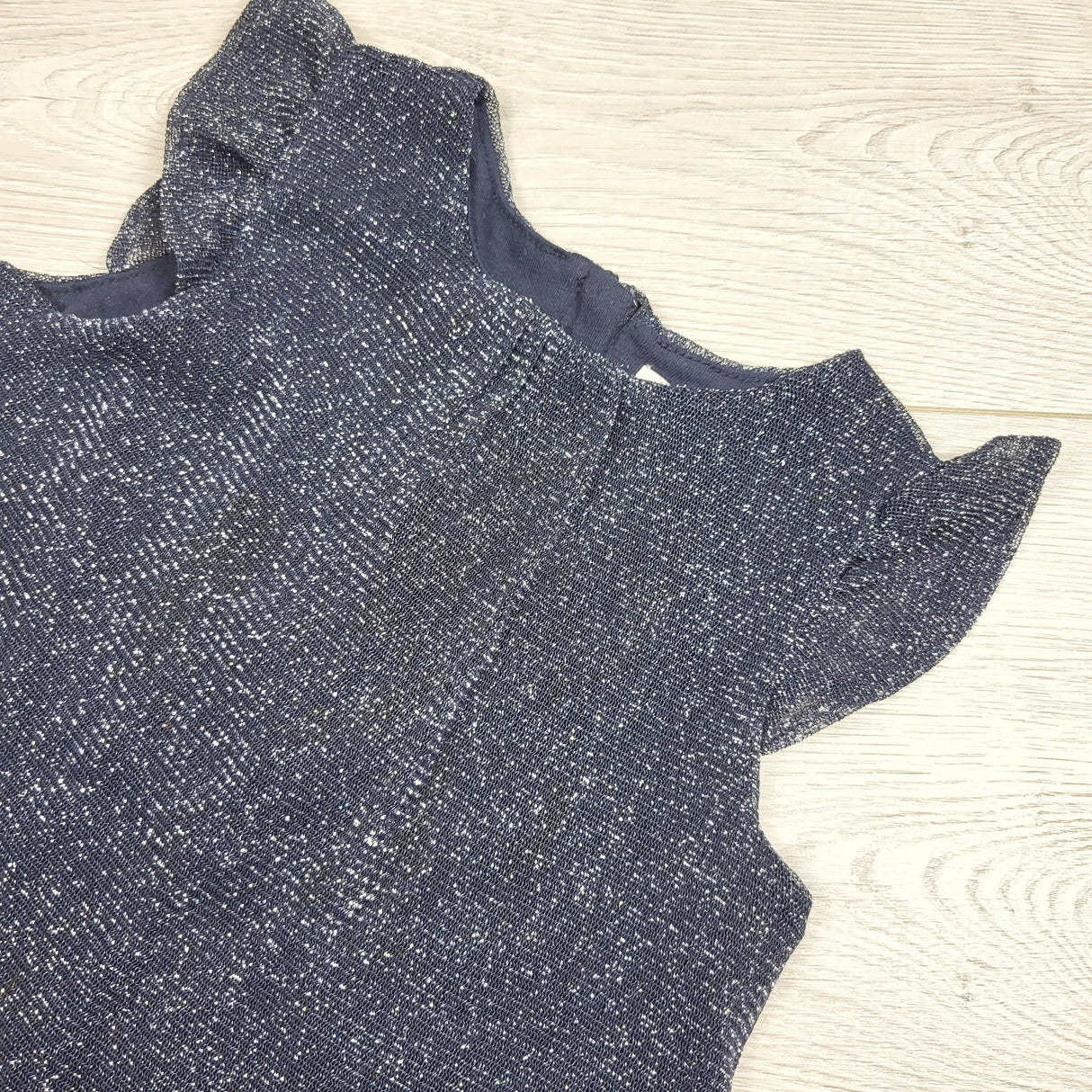 Joe navy sparkly dress. Size 6-12 months