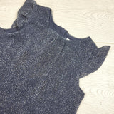 Joe navy sparkly dress. Size 6-12 months