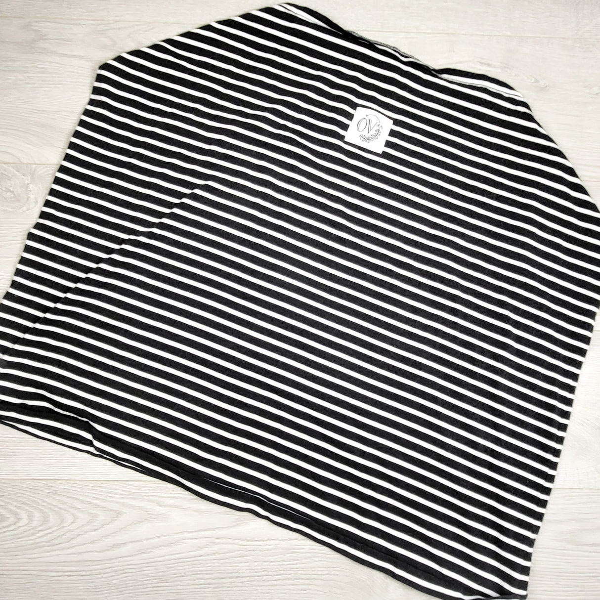 Black and white striped multi-use cover