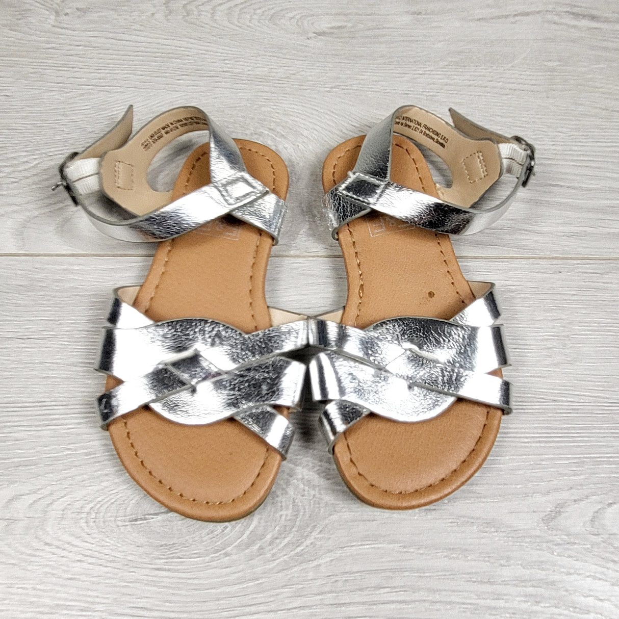 F and F silver sandals. UK size 9 (US size 10)