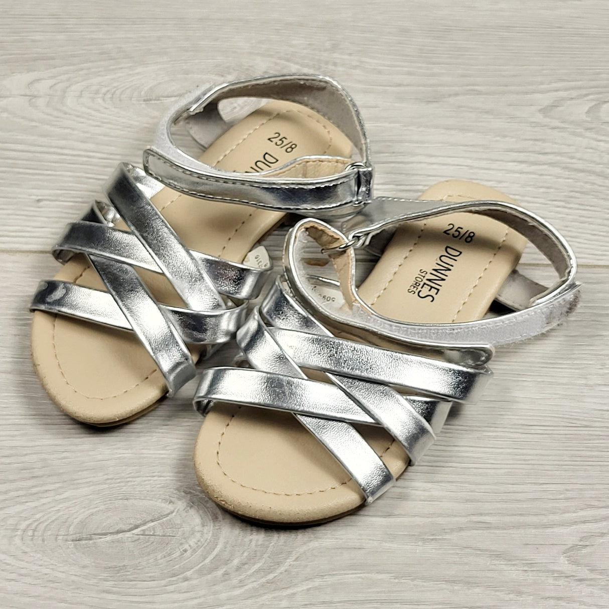 Dunnes silver sandals. Size 10.5/11
